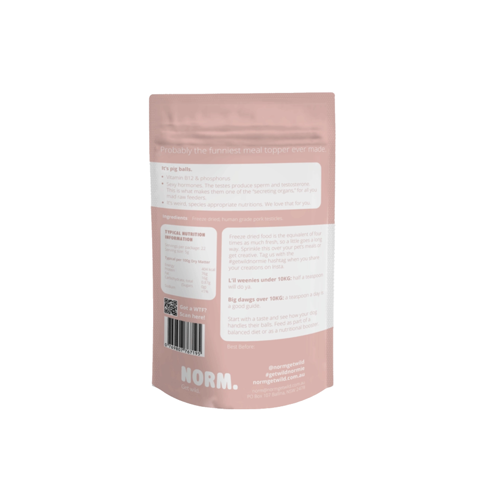 norm topping boules de cochon lyophilisee meal topper