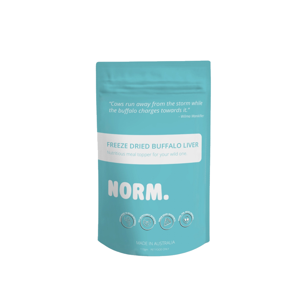 norm topping freeze dried buffalo liver