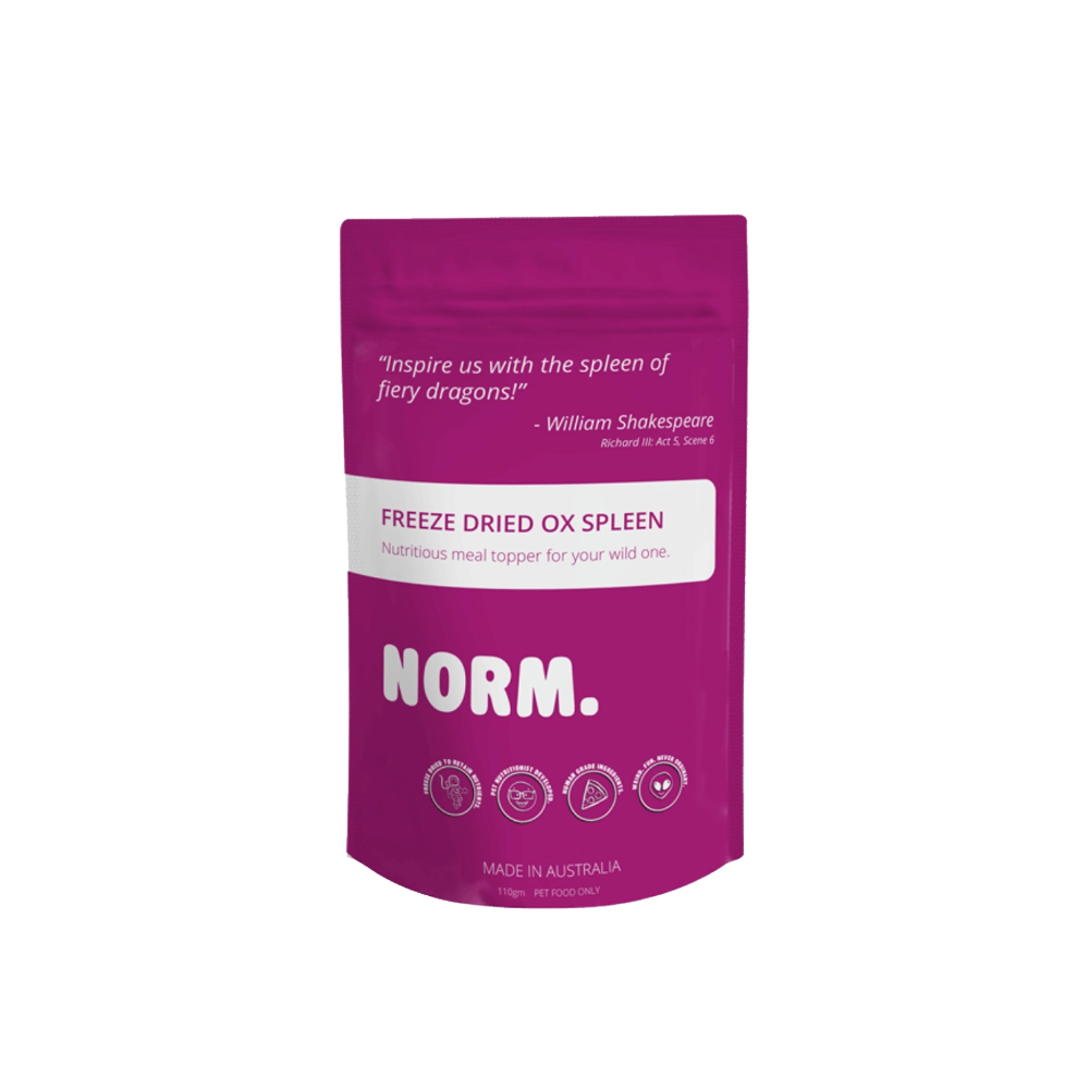 norm topping freeze dried ox spleen