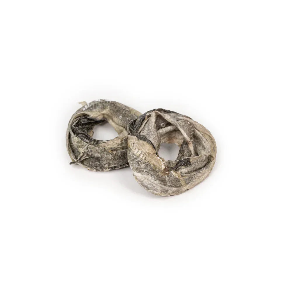 anneaux de peau de morue pour chiens