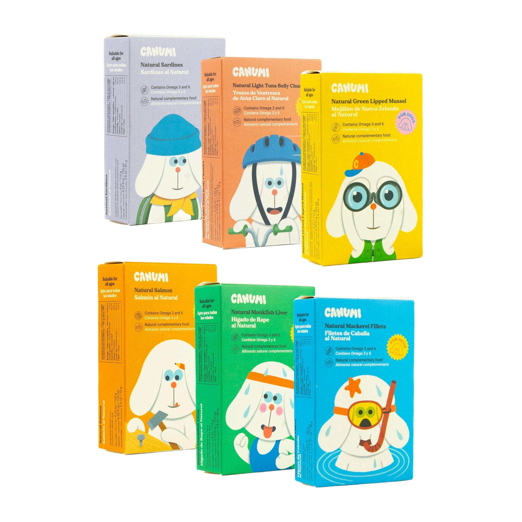 conserve de poisson canumi pour chien