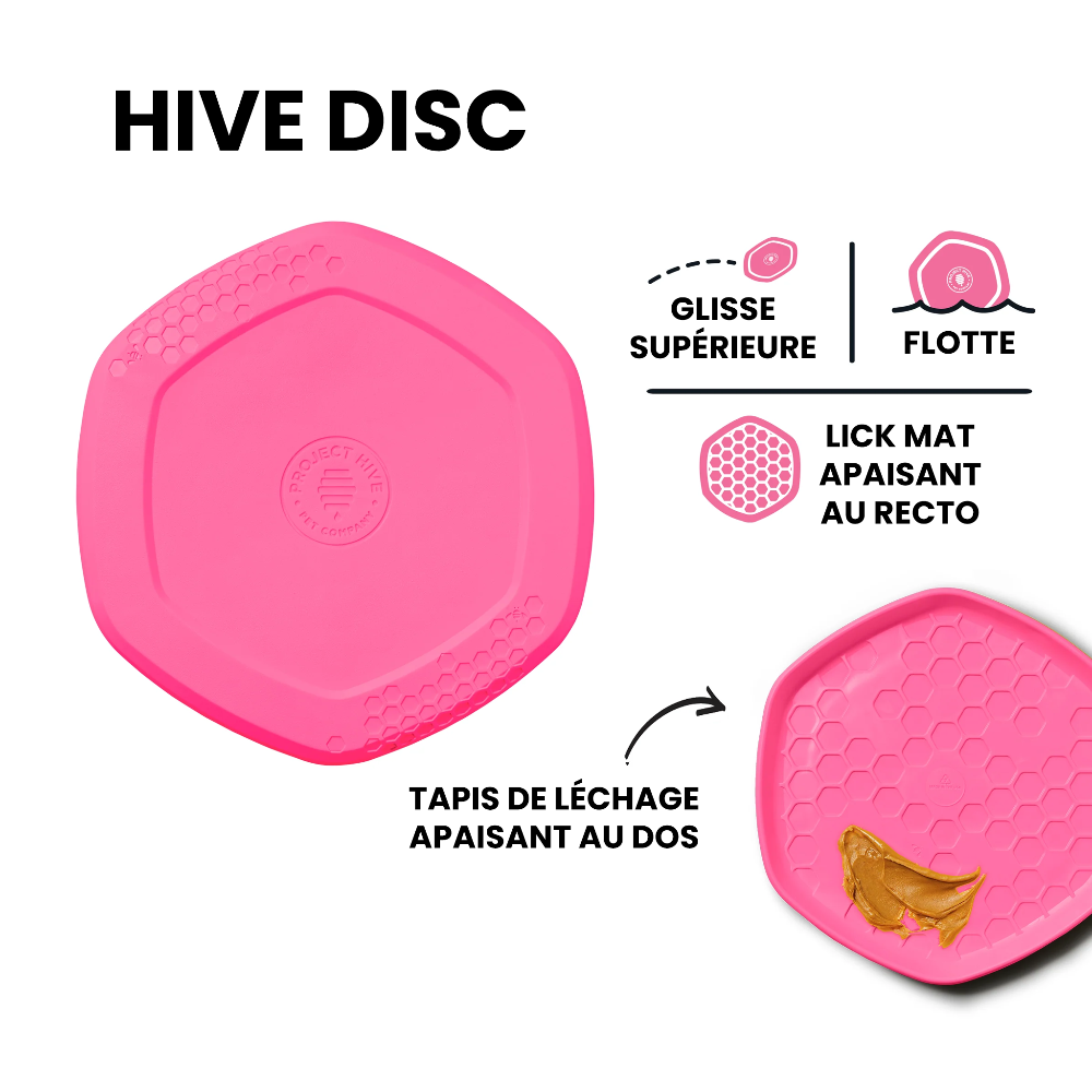 hive disc frisbee et lick mat