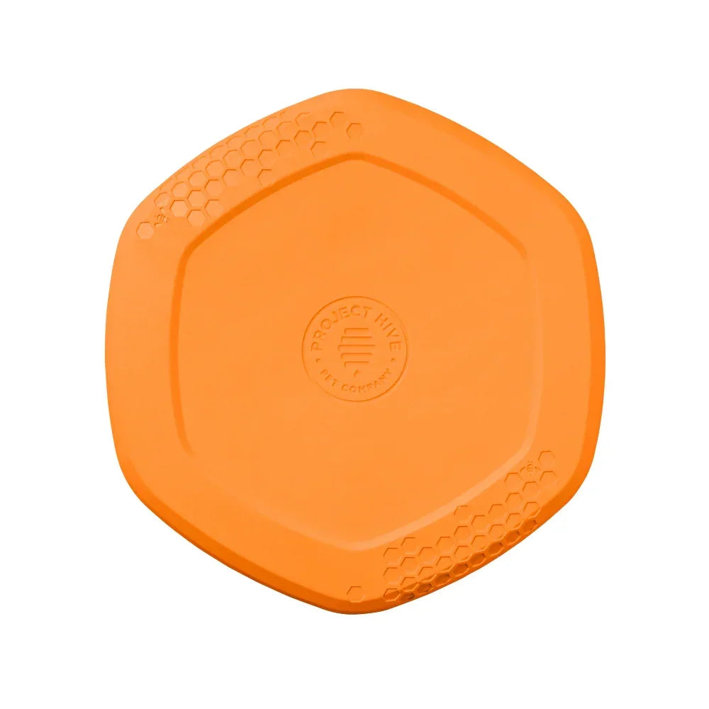 hive disc jouet flottant frisbee pour chien orange
