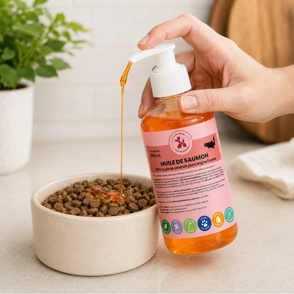 huile de saumon pour chien et chat A PET STORE