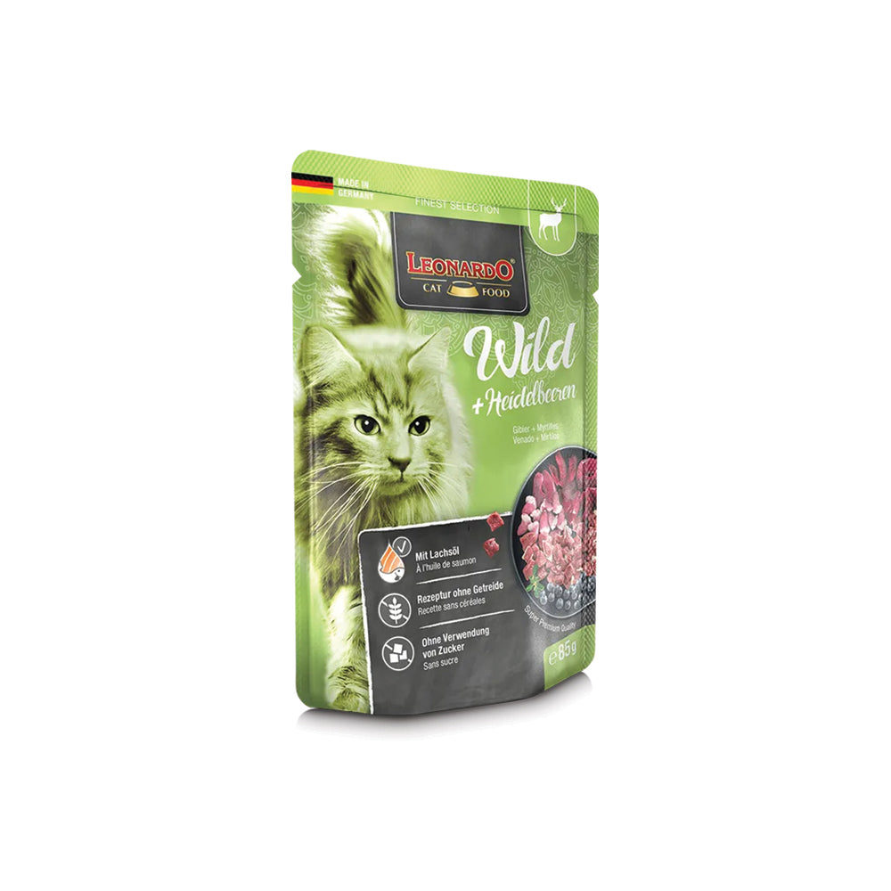 patee pour chat leonardo gibier myrtilles