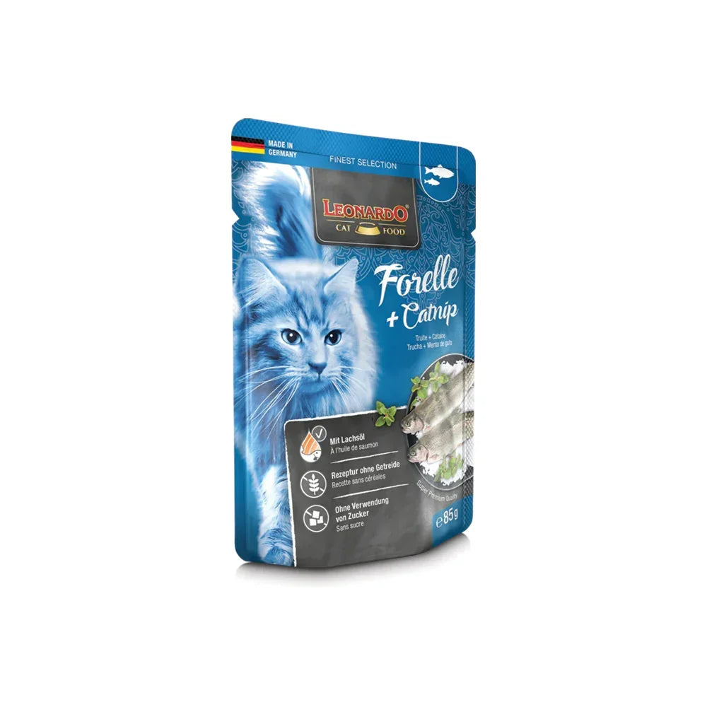 patee pour chat leonardo truite cataire