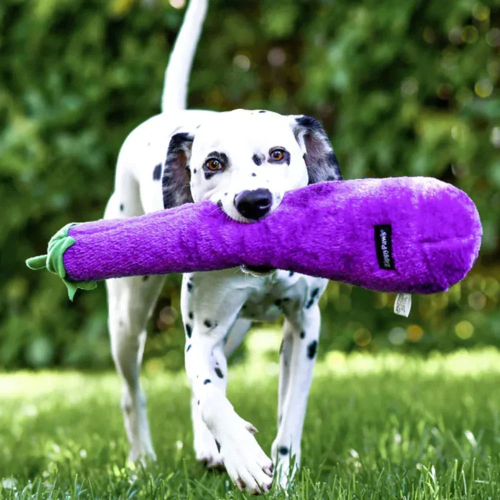 peluche pour chien aubergine zippypaws
