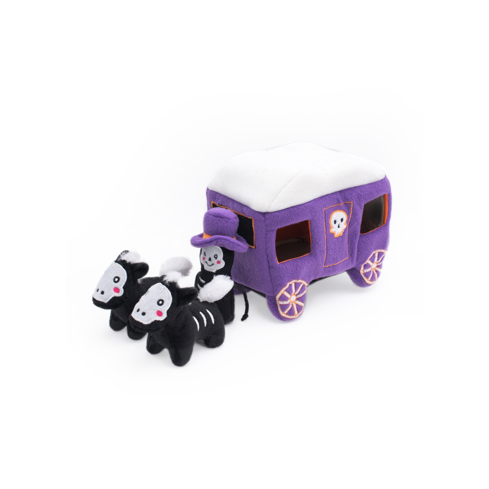 peluche de flair pour chien halloween caleche hantee