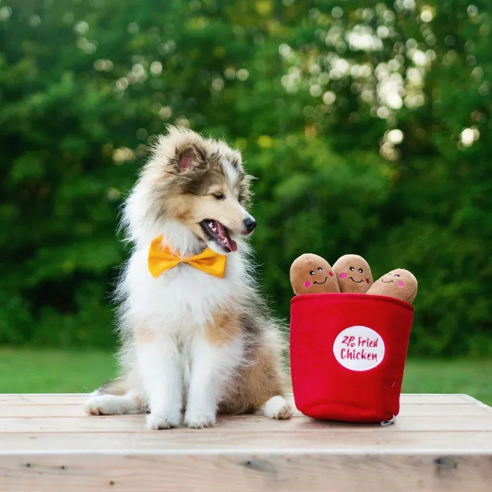 peluche de flair fried chicken pour chien