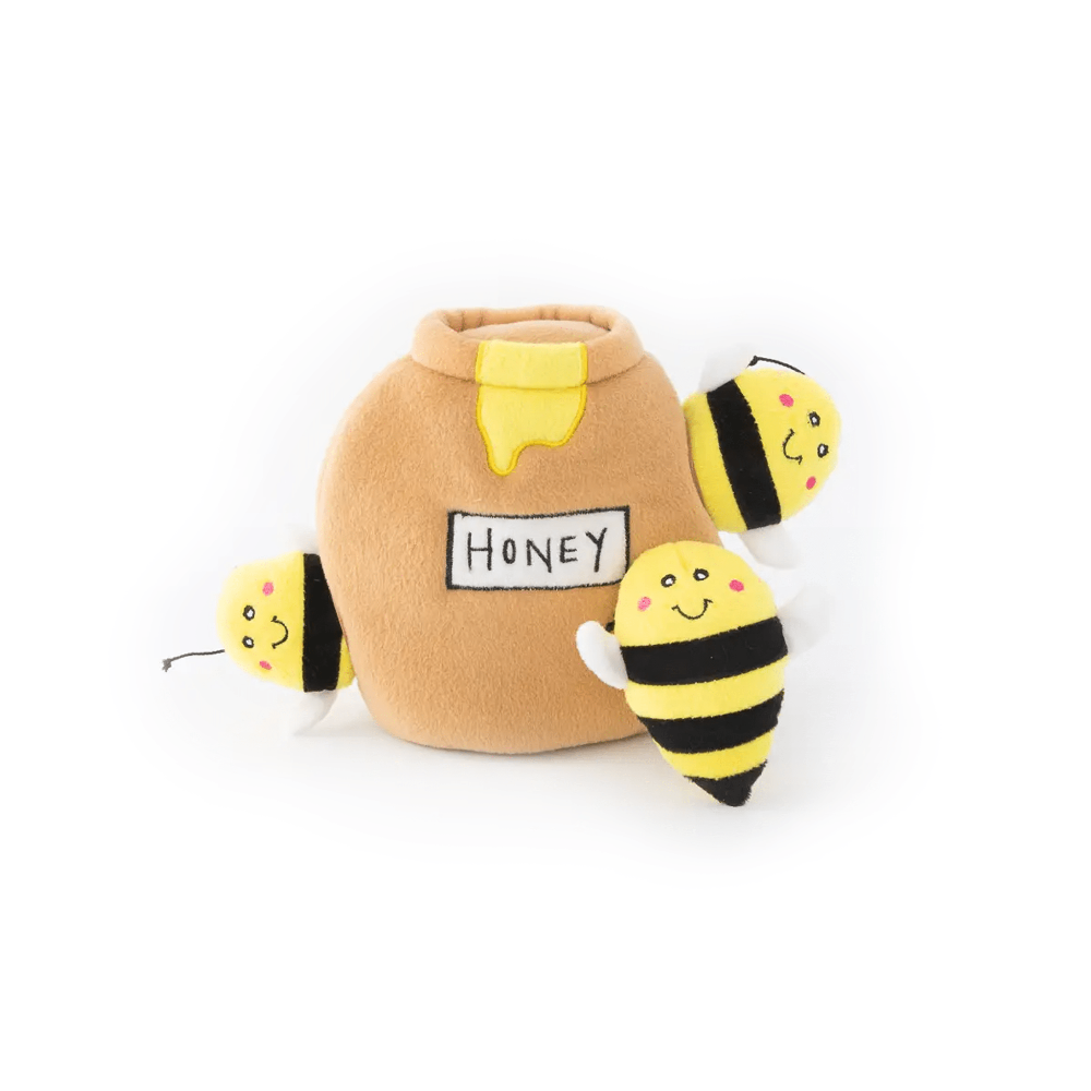 peluche de flair pot de miel zippy paws