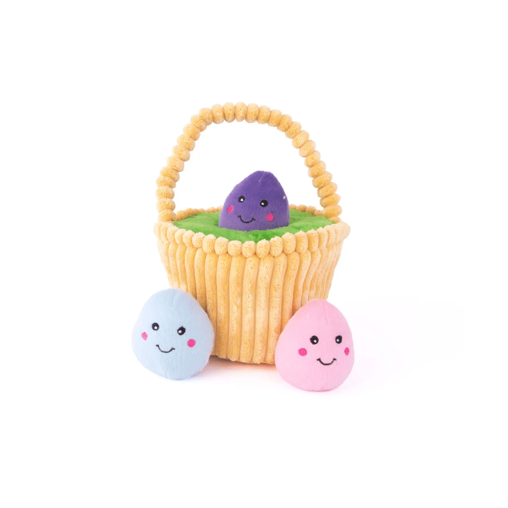 peluche de flair zippy paws panier de paques