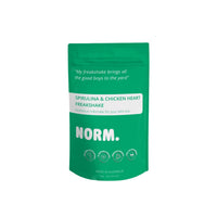 norm spirulina chicken heart freakshake