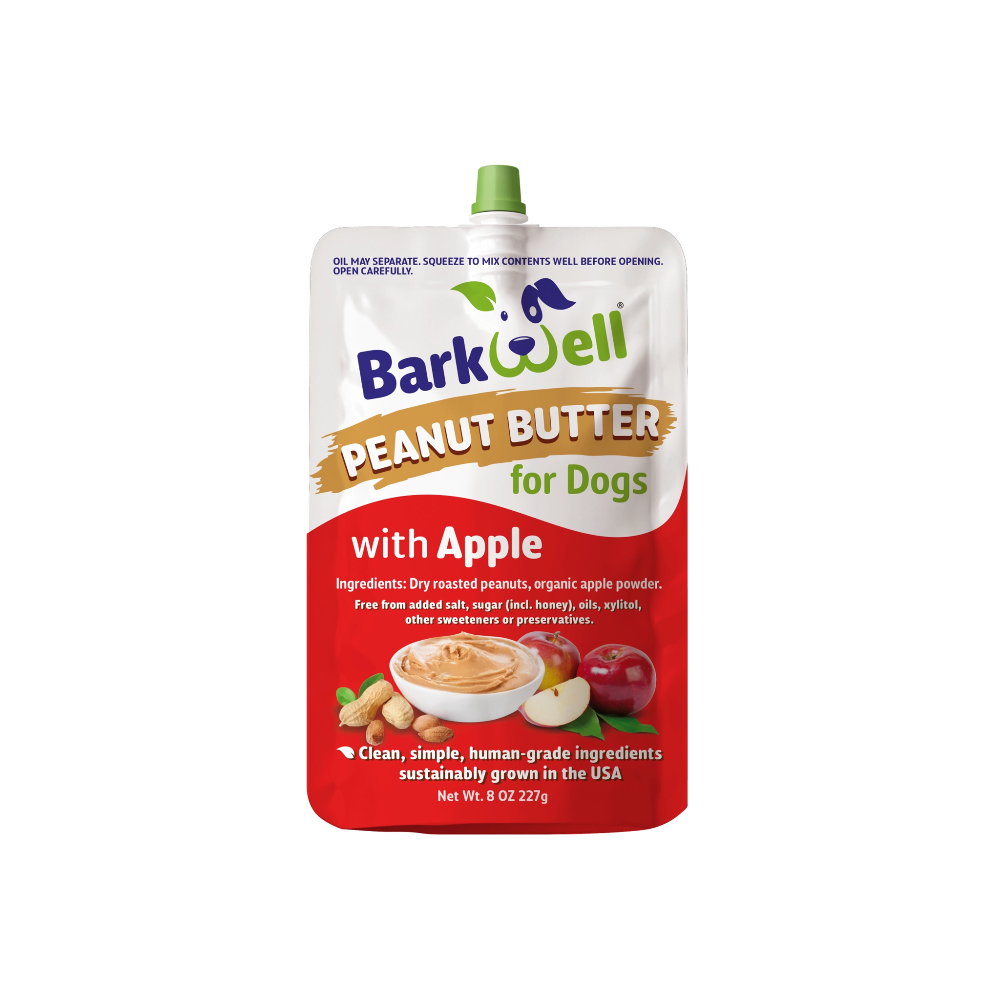 beurre de cacahuete pour chien barkwell pomme