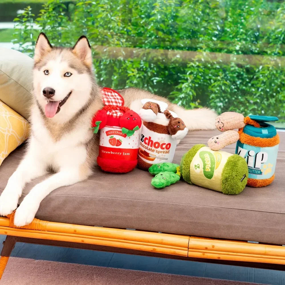 Bungee Burrow Pickle Jar Zippypaws 🥒 – Jeu de fouille interactif pour chien
