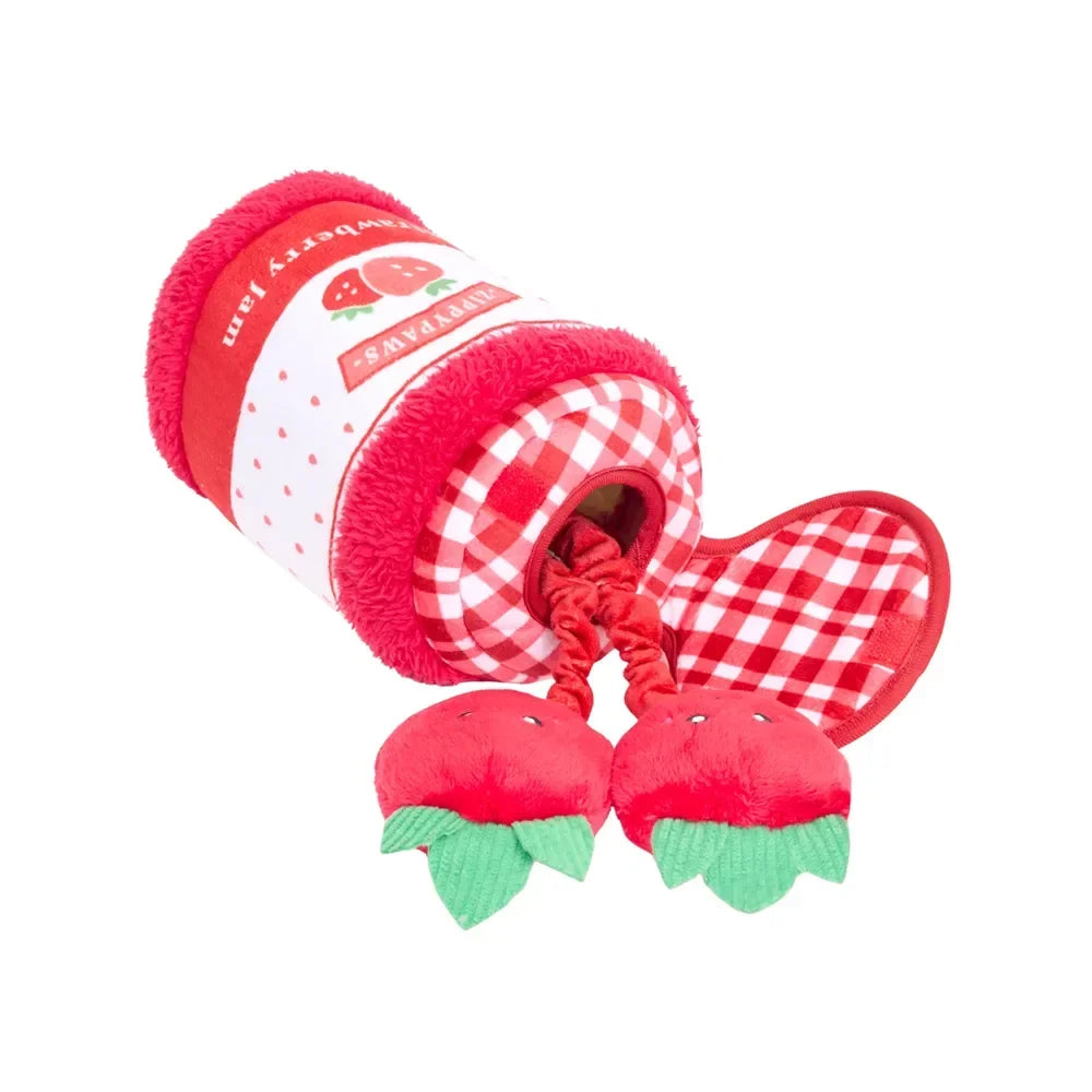Bungee Burrow Strawberry Jam Zippypaws 🍓 – Jeu de fouille interactif pour chien