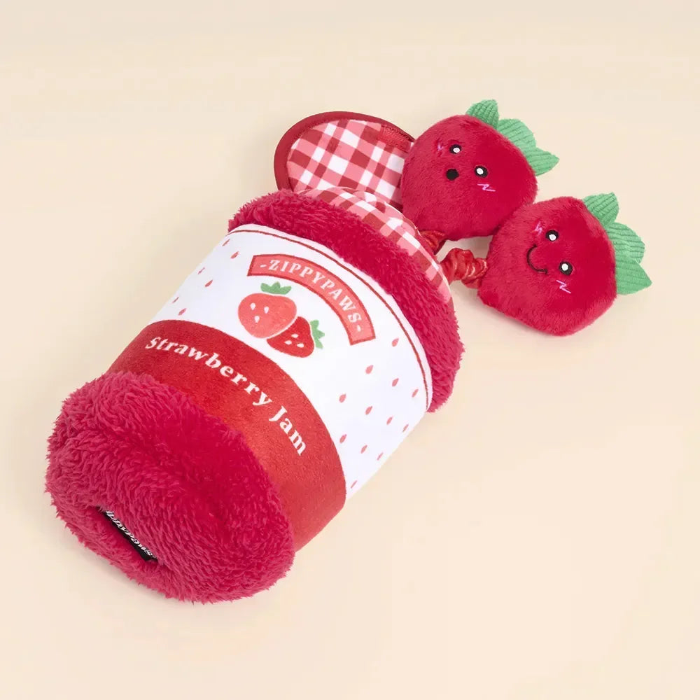 Bungee Burrow Strawberry Jam Zippypaws 🍓 – Jeu de fouille interactif pour chien
