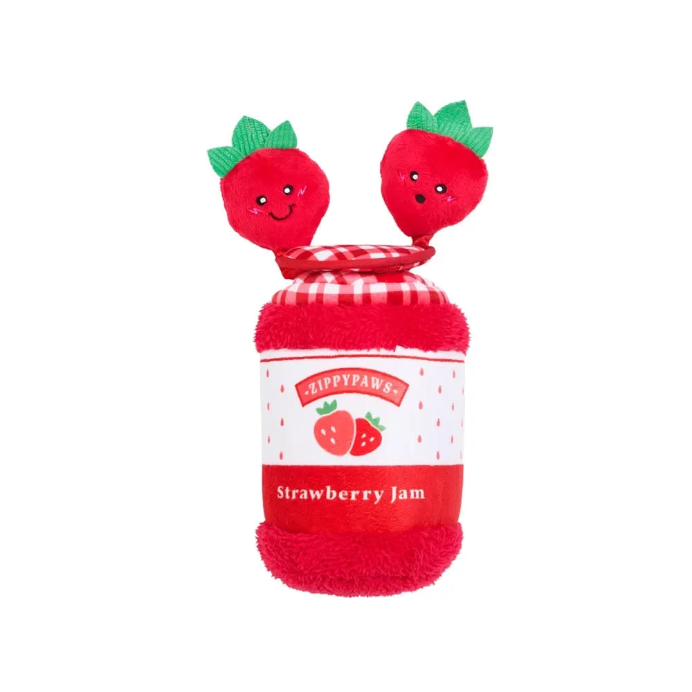 Bungee Burrow Strawberry Jam Zippypaws 🍓 – Jeu de fouille interactif pour chien