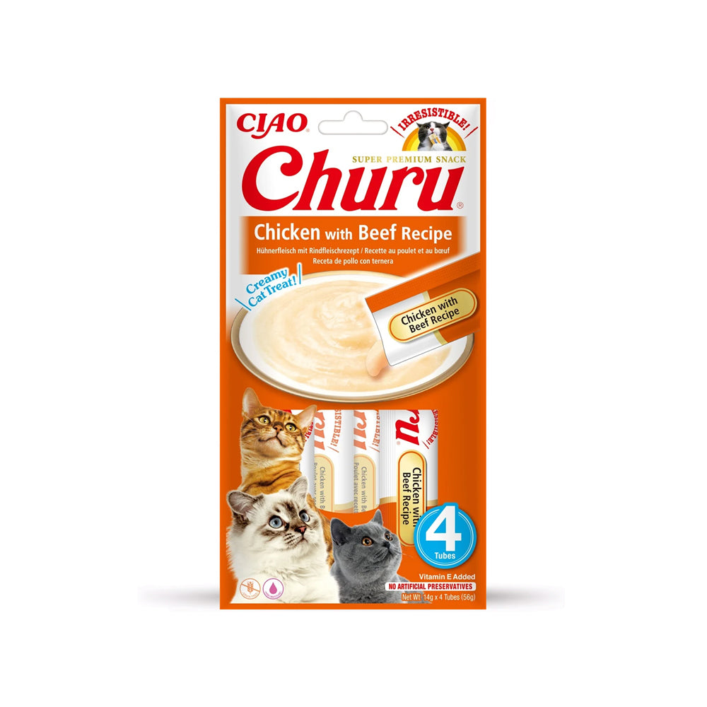 churu poulet boeuf pour chat