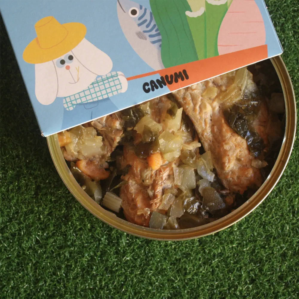 Maquereau aux légumes – Topping pour chien en conserve – Canumi