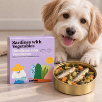 Sardines aux légumes – Topping pour chien en conserve – Canumi