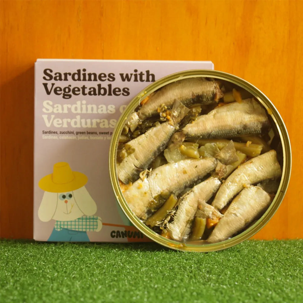 Sardines aux légumes – Topping pour chien en conserve – Canumi