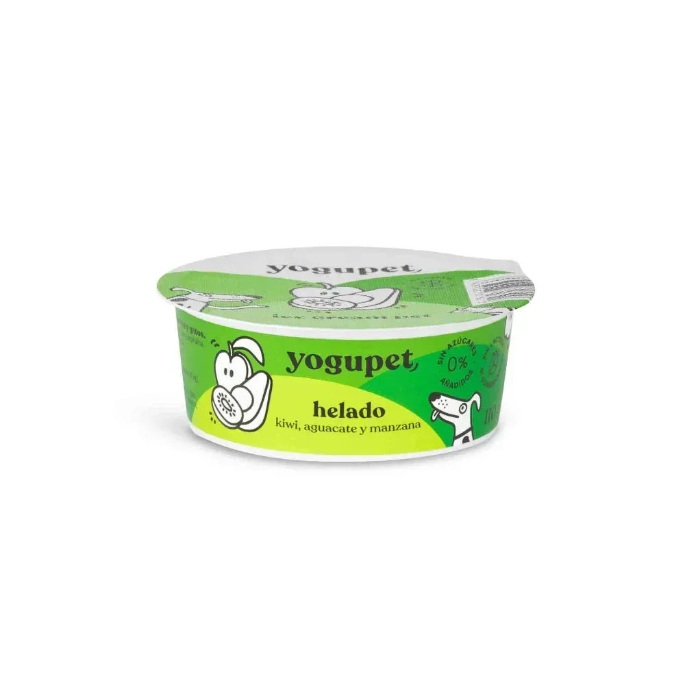 Crème à glacer pasteurisées sans lactose pour chiens et chats 🍦🍉🍓🍏🍐🥝🥥🍍🍌 – Yogupet – 110g
