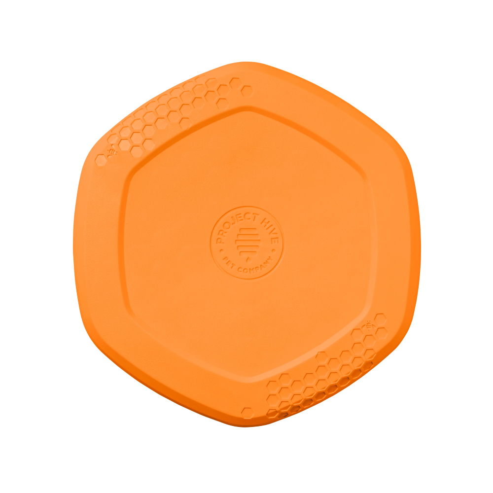 hive disc jouet flottant frisbee pour chien orange