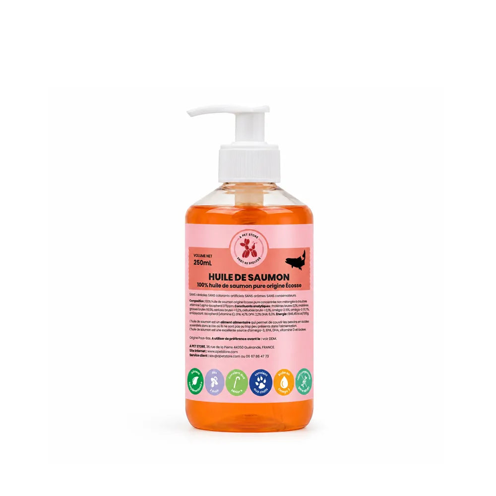 huile de saumon pour chien et chat A PET STORE
