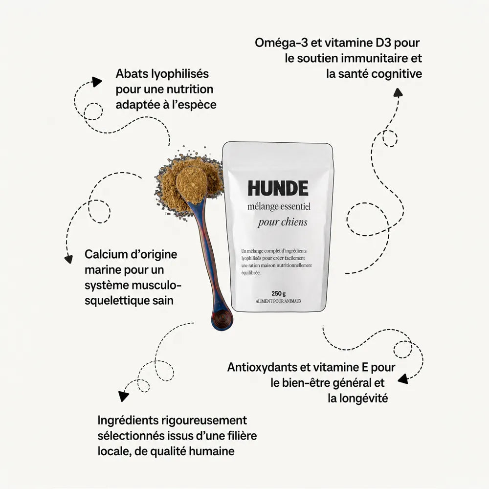 Essential Blend HUNDE – Complément pour ration ménagère – Référence non retenue – Les Disgracieux®