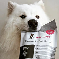 Émeu lyophilisé pour chien – Laila & Me – Référence non retenue – Les Disgracieux®