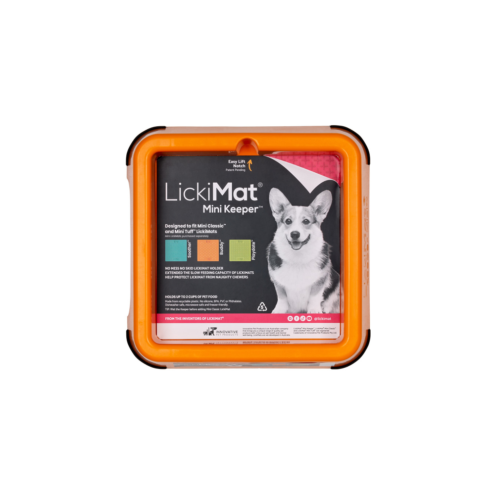 lickimat keeper mini orange