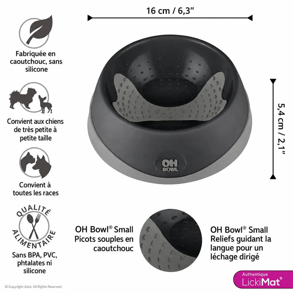 Lickimat OH Bowl – Gamelle à lécher pour chien – S, M et L