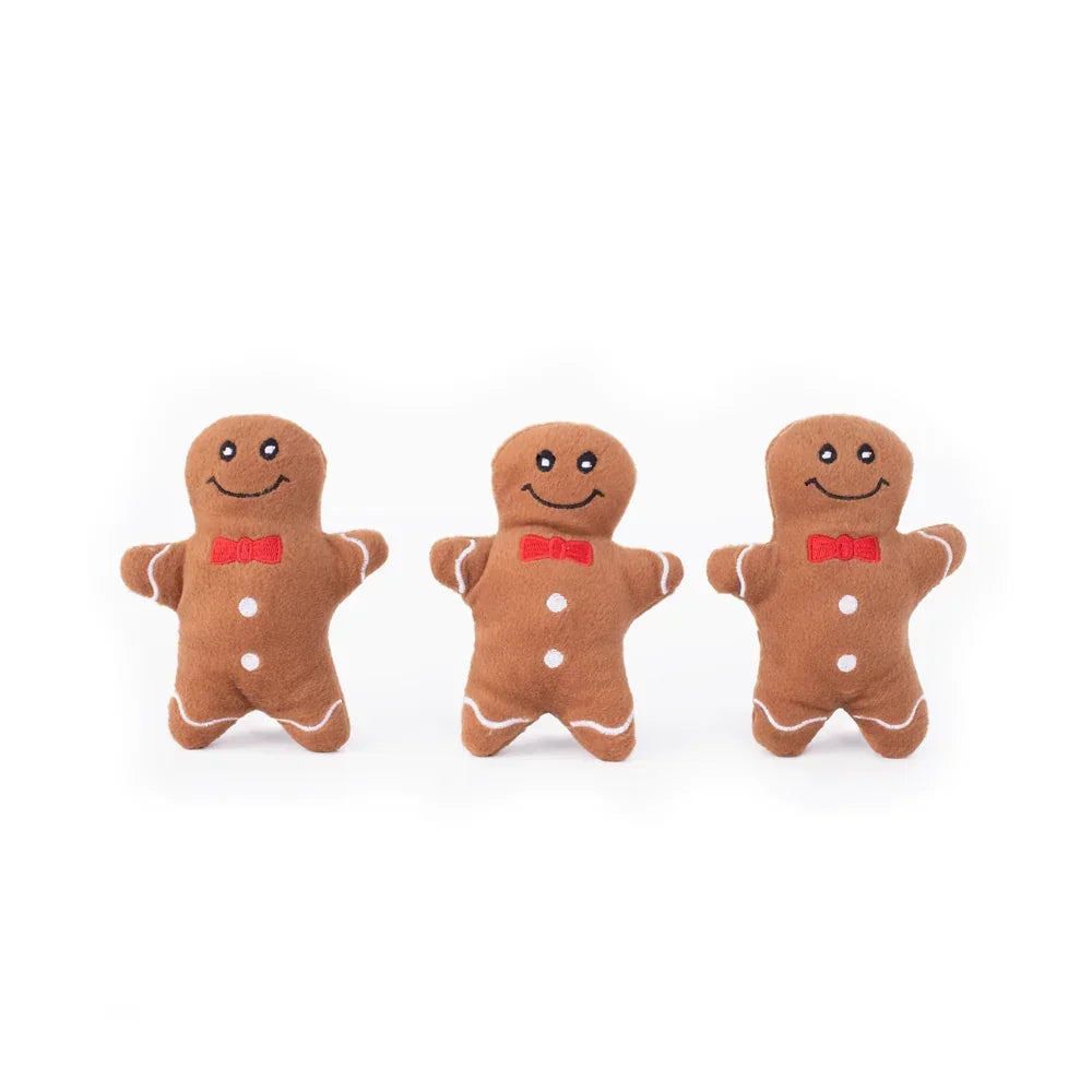 Miniz Gingerbread Men – Mini peluche pour chien Gingerbread