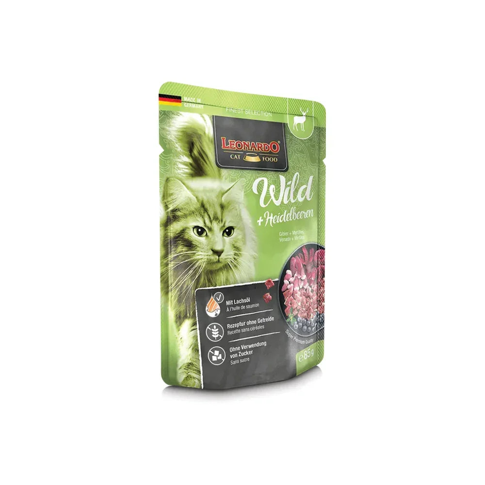 patee pour chat leonardo gibier myrtilles