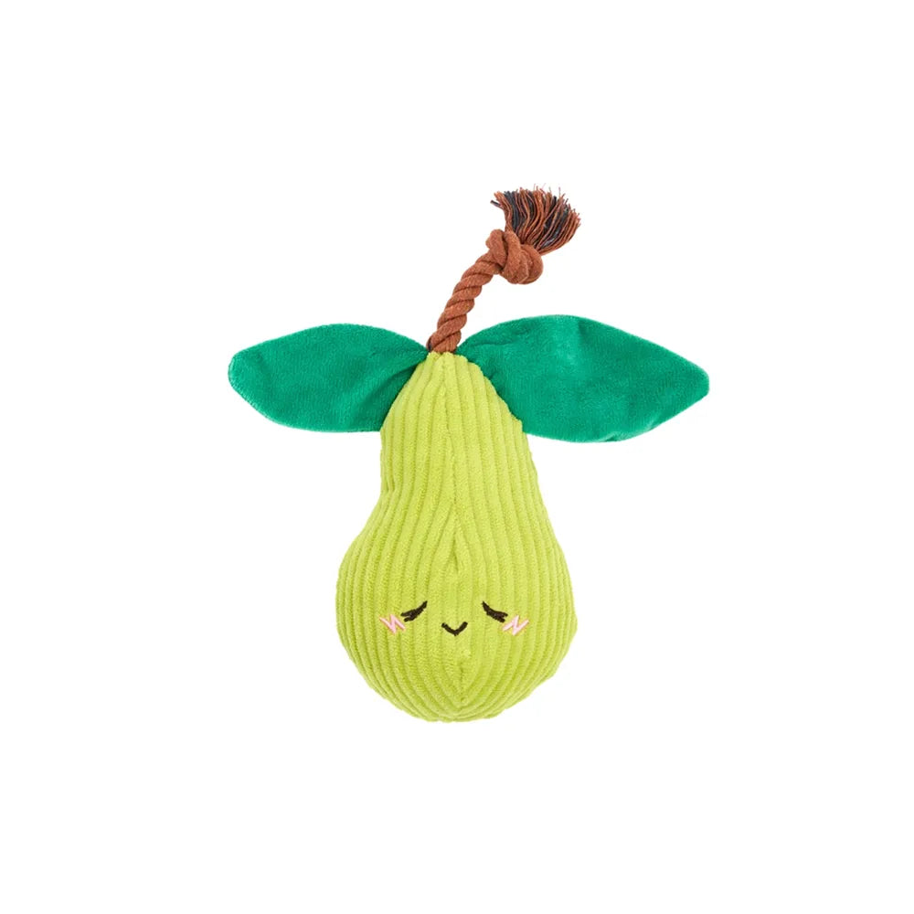Chien avec peluche Crinkle Crops Poire ZippyPaws