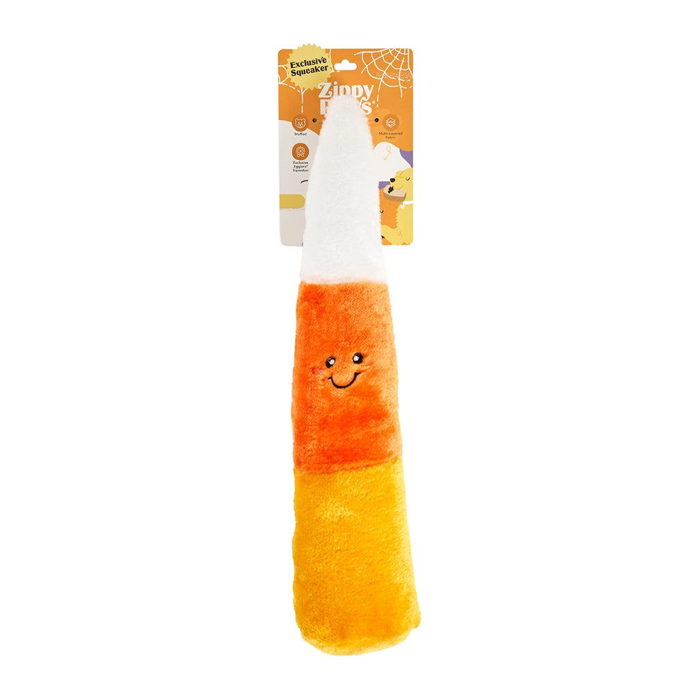 Peluche Bonbon Candy Corn – Peluche XXL pour chien – Jigglerz® ZippyPaws Halloween