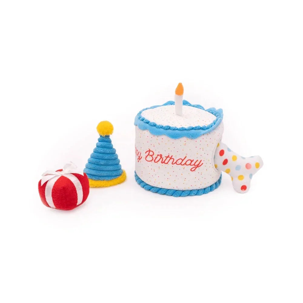 peluche de flair anniversaire pour chien