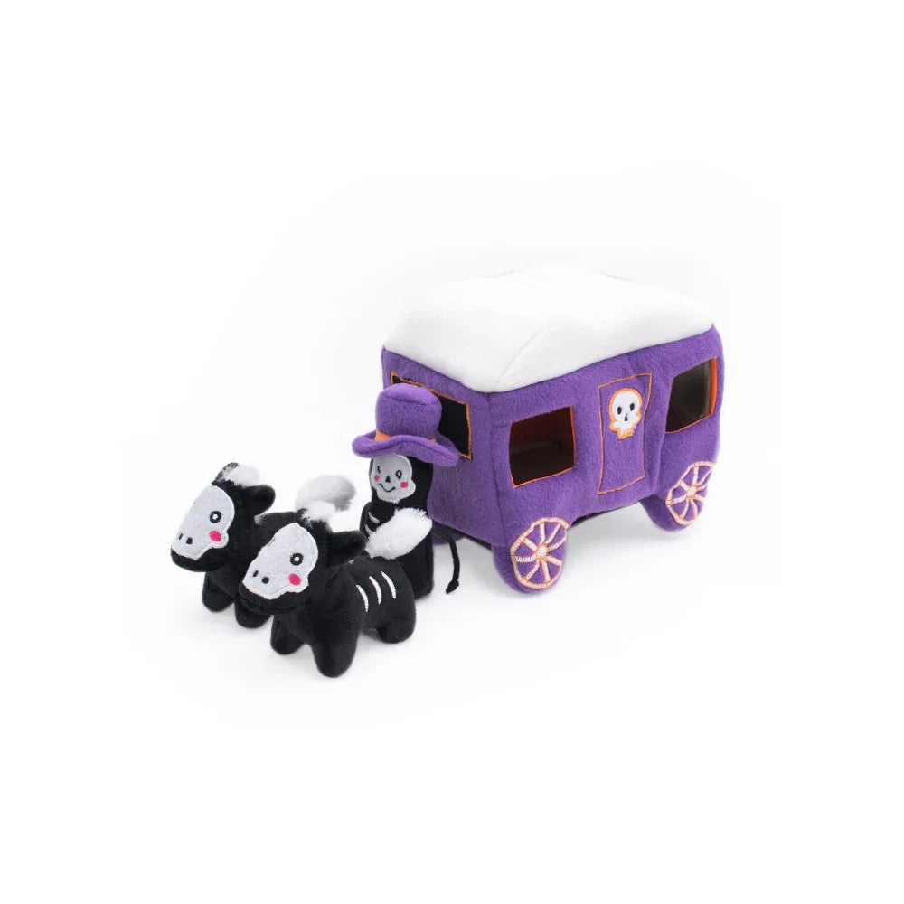 peluche de flair pour chien halloween caleche hantee