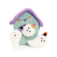 Peluche de flair Maison Hantée – Jouet d'occupation pour chien – ZippyPaws® Burrow™ Halloween