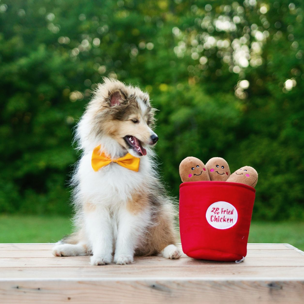 peluche de flair fried chicken pour chien