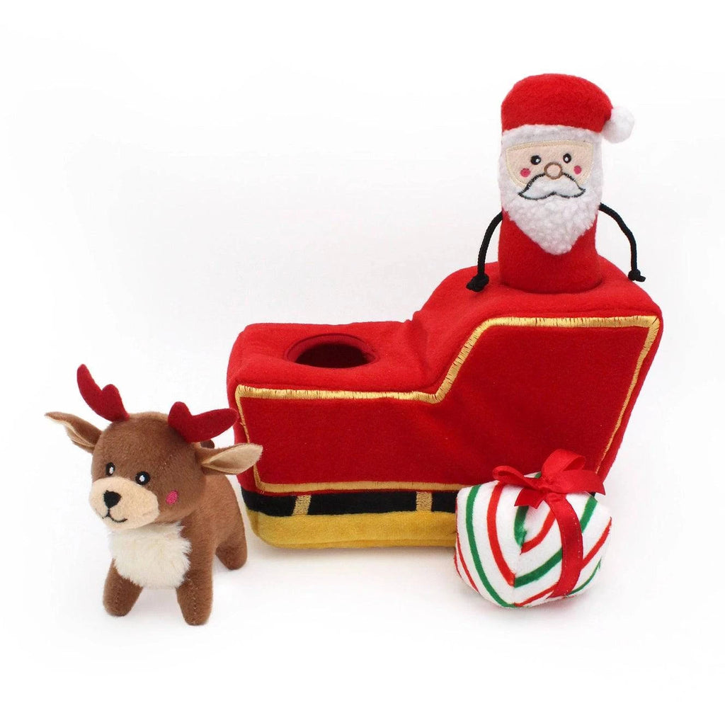 peluche de flair traineau du pere noel pour chiens