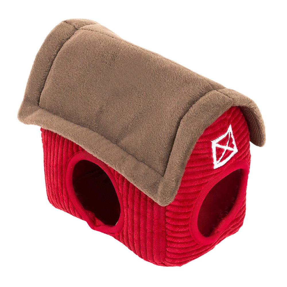 Peluche de flair Grange et Vaches – Jouet d'occupation pour chien – ZippyPaws® Burrow™