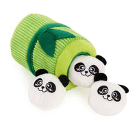 Peluche de flair Pandas dans le Bambou – Jouet d'occupation pour chien – ZippyPaws® Burrow™