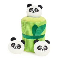 Peluche de flair Pandas dans le Bambou – Jouet d'occupation pour chien – ZippyPaws® Burrow™