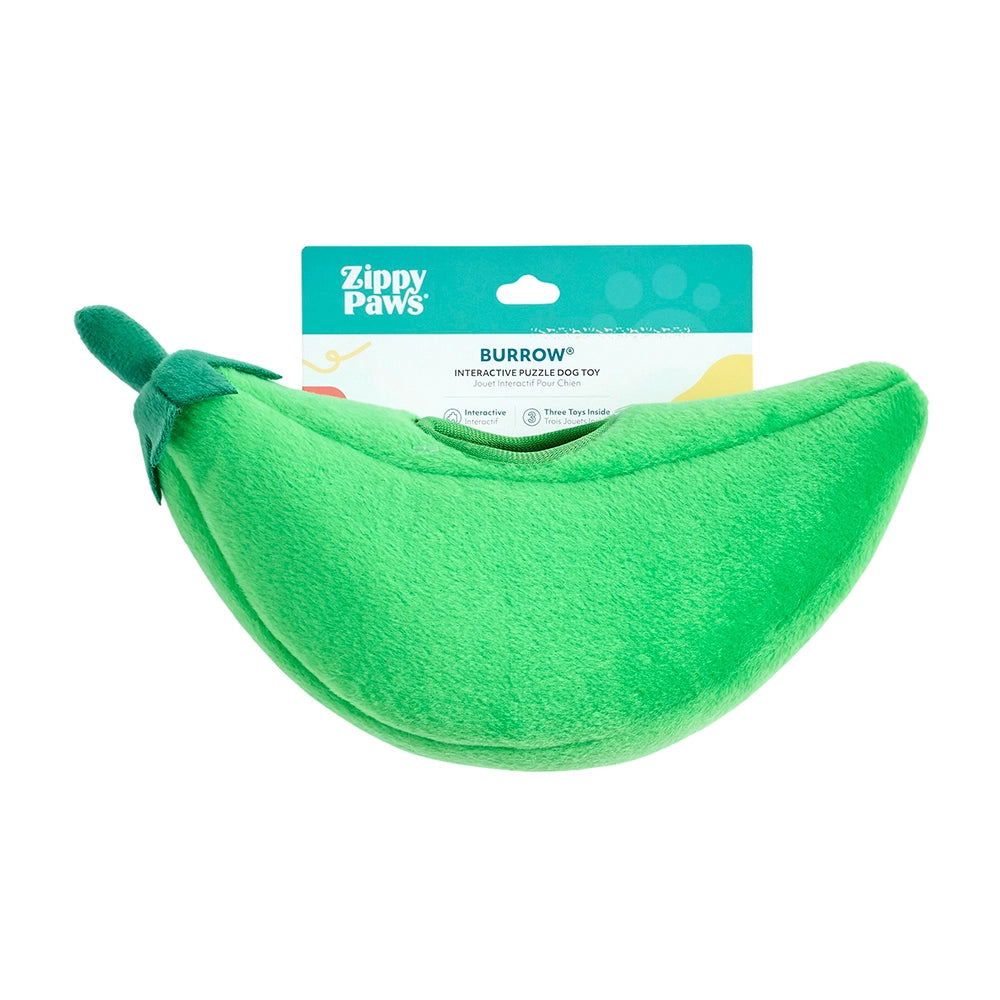Peluche de flair Petits Pois – Jouet d'occupation pour chien – ZippyPaws® Burrow™