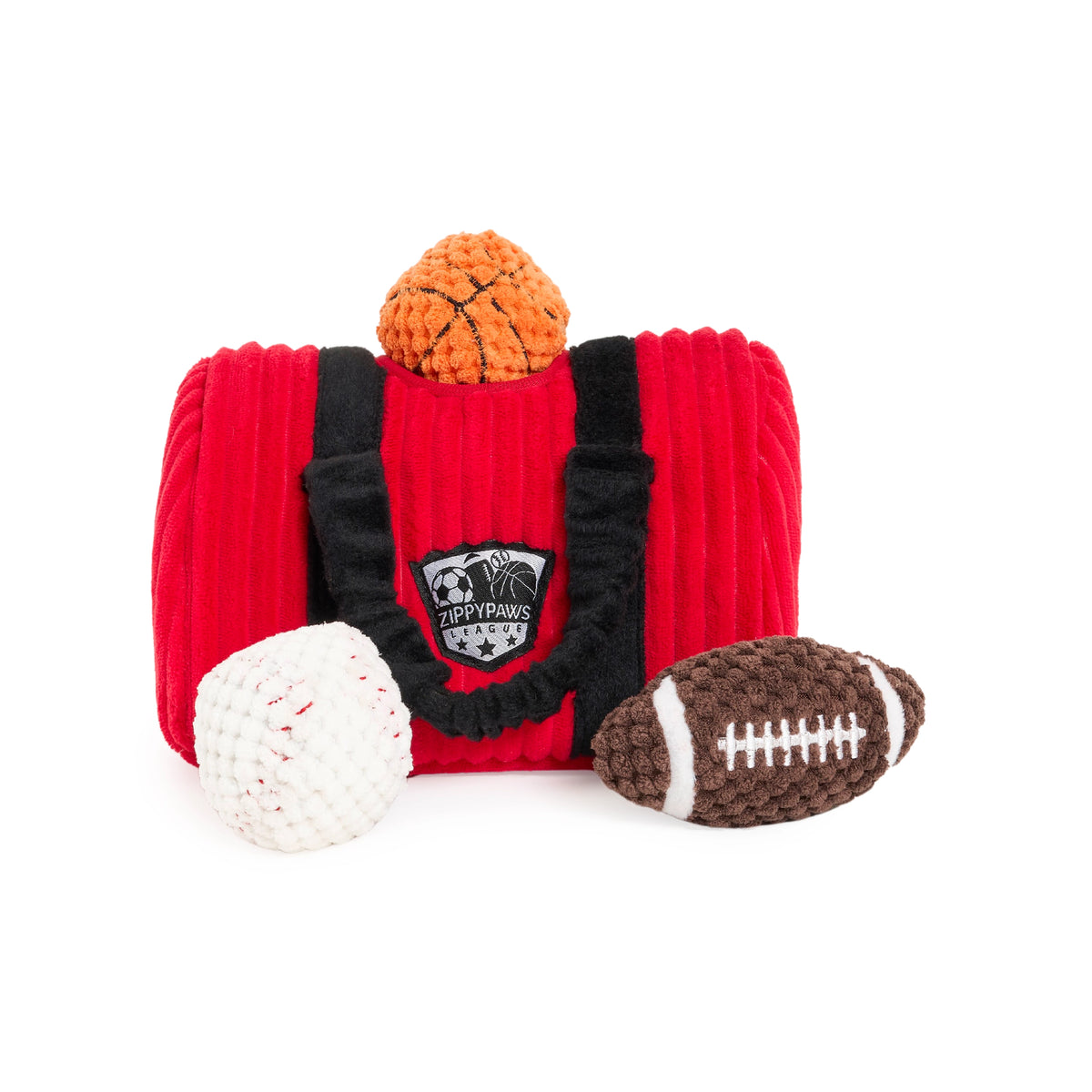 Peluche de flair Sac de Sport – Jouet d'occupation pour chien – ZippyPaws® Burrow™