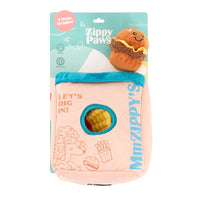 Peluche de flair Menu Fast-Food – Jouet d'occupation pour chien – ZippyPaws® Burrow™