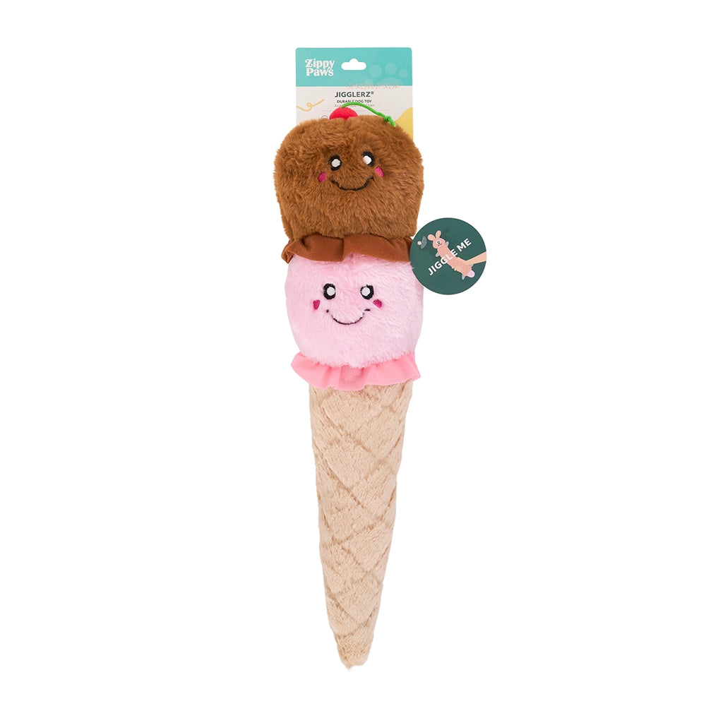 Peluche Cornet de Glace – Peluche XXL pour chien – Jigglerz® Ice Cream