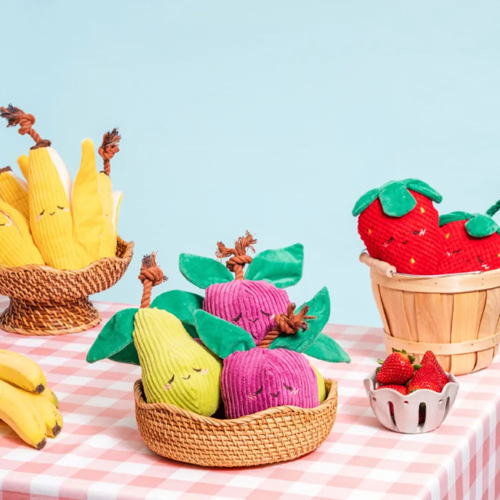 Collection Crinkle Crops fruits ZippyPaws – peluches crinkle pour chien