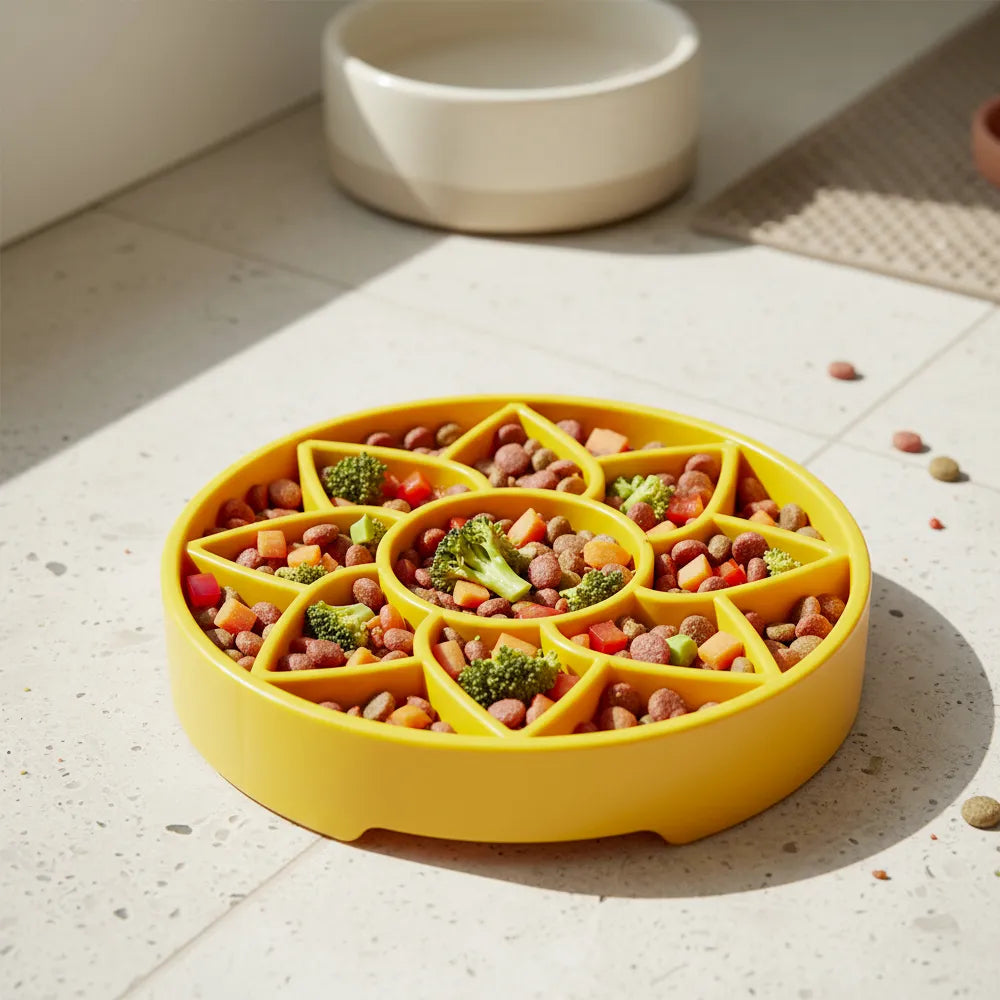 Plateau d'enrichissement anti-glouton Sunflower Softie – Shallow eTray souple pour chien – Sodapup